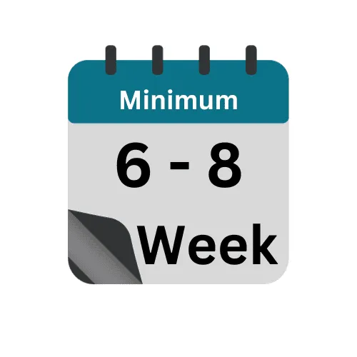 Six-to-eight-week usage calendar